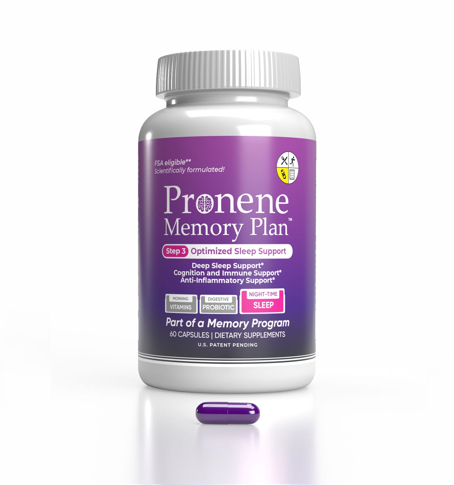 Optimized Sleep Support (60 ct) | Deep Sleep, Memory & Immune Boost | Melatonin, Resveratrol, Magnesium, Zinc